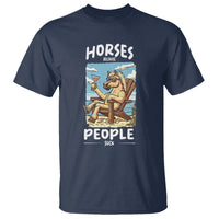 Horse Because People Suck Anti Social Horse Lover T Shirt - Wonder Print Shop