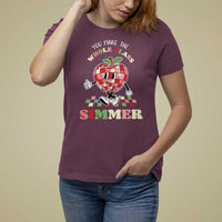 Teacher T Shirt For Women You Make The Whole Class Shimmer Retro Groovy - Wonder Print Shop