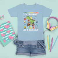 Pre-School T Shirt For Kid I'm Crushing Pre-K Like A Dinosaur Back To School - Wonder Print Shop