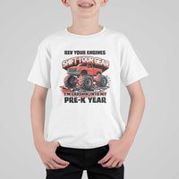 Pre-School Monster Truck T Shirt For Kid Rev Your Engines Shift Your Gear I'm Crashing Into My Pre-K Year - Wonder Print Shop