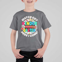 Watch Out Kindergarten T Shirt For Kid Here I Come 1st Day Of School - Wonder Print Shop