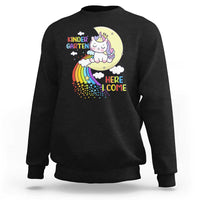 Kindergarten Here I come Sweatshirt Cute Unicorn Back To School - Wonder Print Shop