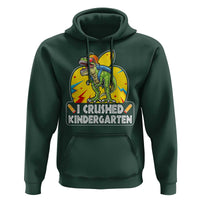 I Crushed Kindergarten Graduation Funny Dinosaur Hoodie - Wonder Print Shop