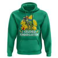 I Crushed Kindergarten Graduation Funny Dinosaur Hoodie - Wonder Print Shop