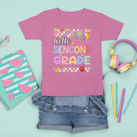Hello Second Grade Groovy Back To School T Shirt For Kid - Wonder Print Shop