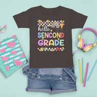 Hello Second Grade Groovy Back To School T Shirt For Kid - Wonder Print Shop