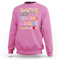 Hello Second Grade Groovy Back To School Sweatshirt - Wonder Print Shop