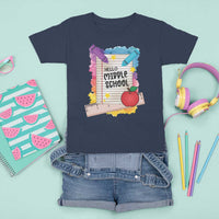 Hello Middle School Watercolor Back To School T Shirt For Kid - Wonder Print Shop
