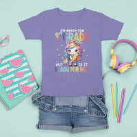 Funny Back To School Unicorn T Shirt For Kid I'm Ready For 1st Grade But Is It Ready For Me - Wonder Print Shop