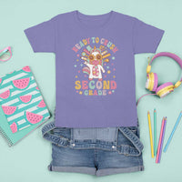 Funny Back To School Unicorn T Shirt For Kid Ready To Crush Second Grade Retro Groovy - Wonder Print Shop