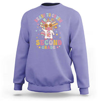 Funny Back To School Unicorn Sweatshirt Ready To Crush Second Grade Retro Groovy - Wonder Print Shop