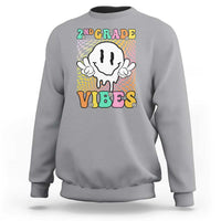 2nd Grade Vibes Sweatshirt Retro Groovy Back To School - Wonder Print Shop