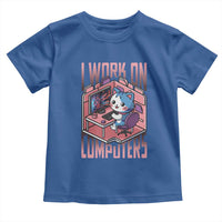Funny Programmer Toddler T Shirt I Work On Computers Japan Anime Cat