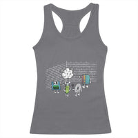 Funny Software Developers Racerback Tank Top Computer Storage Evolution Cloud