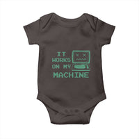Funny Programmer Baby Onesie It Works On My Machine