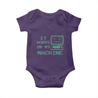 Funny Programmer Baby Onesie It Works On My Machine