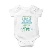 Funny Coder Baby Onesie I Would Like To Change The World