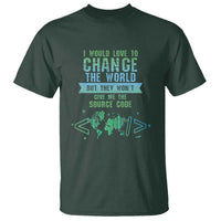 Funny Coder T Shirt I Would Like To Change The World