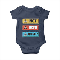 Funny Coder Baby Onesie Not User Friendly