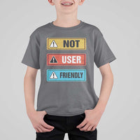 Funny Coder T Shirt For Kid Not User Friendly