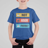 Funny Coder T Shirt For Kid Not User Friendly