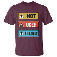 Funny Coder T Shirt Not User Friendly