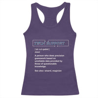 Funny Tech Support Description Racerback Tank Top