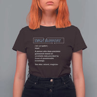 Funny Tech Support Description T Shirt For Women