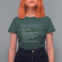 Funny Tech Support Description T Shirt For Women