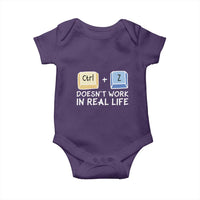 Funny Ctrl Z Doesn't Work In Real Life Baby Onesie