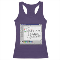 Funny I Am A Graphic Designer Racerback Tank Top