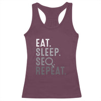 Funny Marketer Racerback Tank Top Eat Sleep SEO Repeat