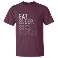 Funny Marketer T Shirt Eat Sleep SEO Repeat