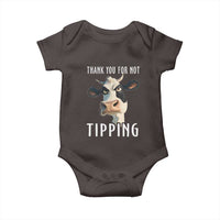 Funny Thank You For Not Tipping Baby Onesie