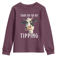 Funny Thank You For Not Tipping Youth Sweatshirt