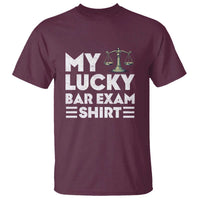 Lawyer Law School My Lucky Bar Exam T Shirt