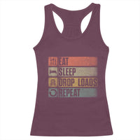 Truck Driver Racerback Tank Top Eat Sleep Drop Load Repeat