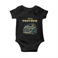 Truck Driver Baby Onesie I'm A Trucker