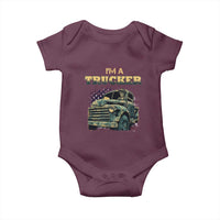 Truck Driver Baby Onesie I'm A Trucker