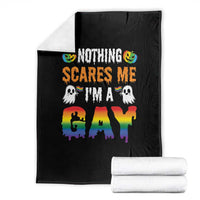 Funny Halloween LGBT Throw Blanket Nothing Scares Me I'm A Gay - Wonder Print Shop