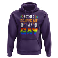 Funny Halloween LGBT Hoodie Nothing Scares Me I'm A Gay
