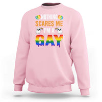 Funny Halloween LGBT Sweatshirt Nothing Scares Me I'm A Gay - Wonder Print Shop