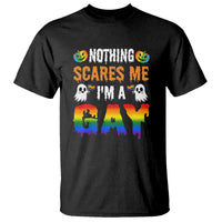 Funny Halloween LGBT T Shirt Nothing Scares Me I'm A Gay - Wonder Print Shop