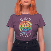 Funny Halloween LGBT T Shirt For Women Queer Coven - Wonder Print Shop