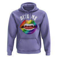 Vampire Gay Hoodie Bite Me Funny Halloween Spooky LGBT