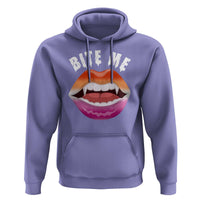 Vampire Lesbian Hoodie Bite Me Funny Halloween Spooky LGBT