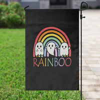 Funny Halloween Garden Flag Rainboo Cute Ghost Rainbow - Wonder Print Shop