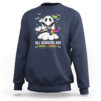 Funny Halloween LGBT Sweatshirt All Genders Are Bootiful Rainbow Flag - Wonder Print Shop