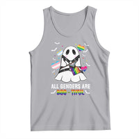 Funny Halloween LGBT Tank Top All Genders Are Bootiful Rainbow Flag