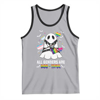 Funny Halloween LGBT Tank Top All Genders Are Bootiful Rainbow Flag